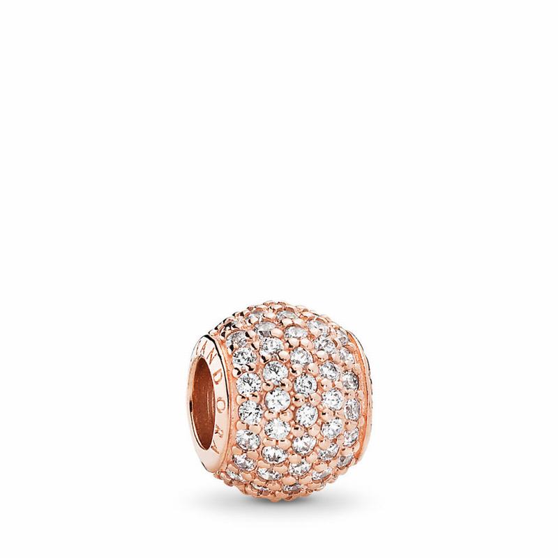 Pandora Australia Rose™ Pavé Lights Charm | LQBIAY985